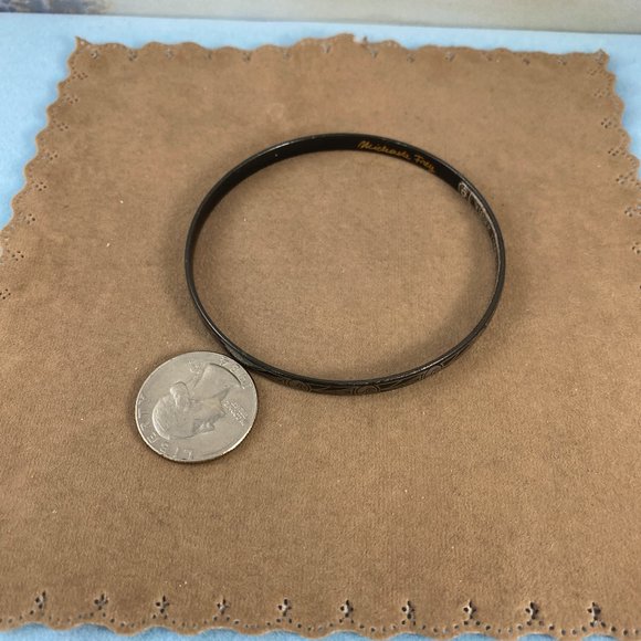 Vintage Michaela Frey Gold on Black Bracelet - Picture 5 of 7